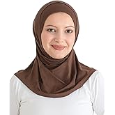Prien Sport Instant Hijab For Women, Muslim Cotton Turban, Soft Head Scarf, Ready To Wear Hijabs Prayer Clothes, Islamic Wear