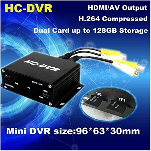 Eoncore HC-DVR Dual Card 128GB Large Storage TF / SD Card Mini DVR 1CH Video+1CH Audio H.264 HDMI USB CCTV Camera Video Recorder C-DVR - Thumbnail 7