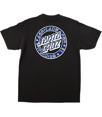SANTA CRUZ Men's S/S T-Shirt Classic Dot Skate T-Shirt - Black