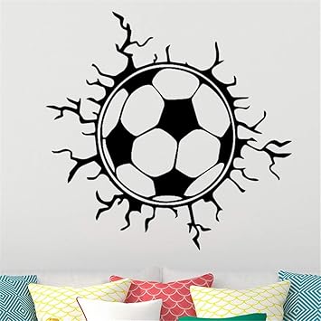 pegatinas de pared Fútbol creativo Balón de fútbol deportes niños ...