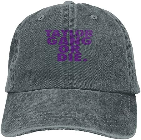 Gongzhiqing Taylor Gang Or Die.PNG Adult Adjustable Printing Cowboy Baseball Hat Asphalt