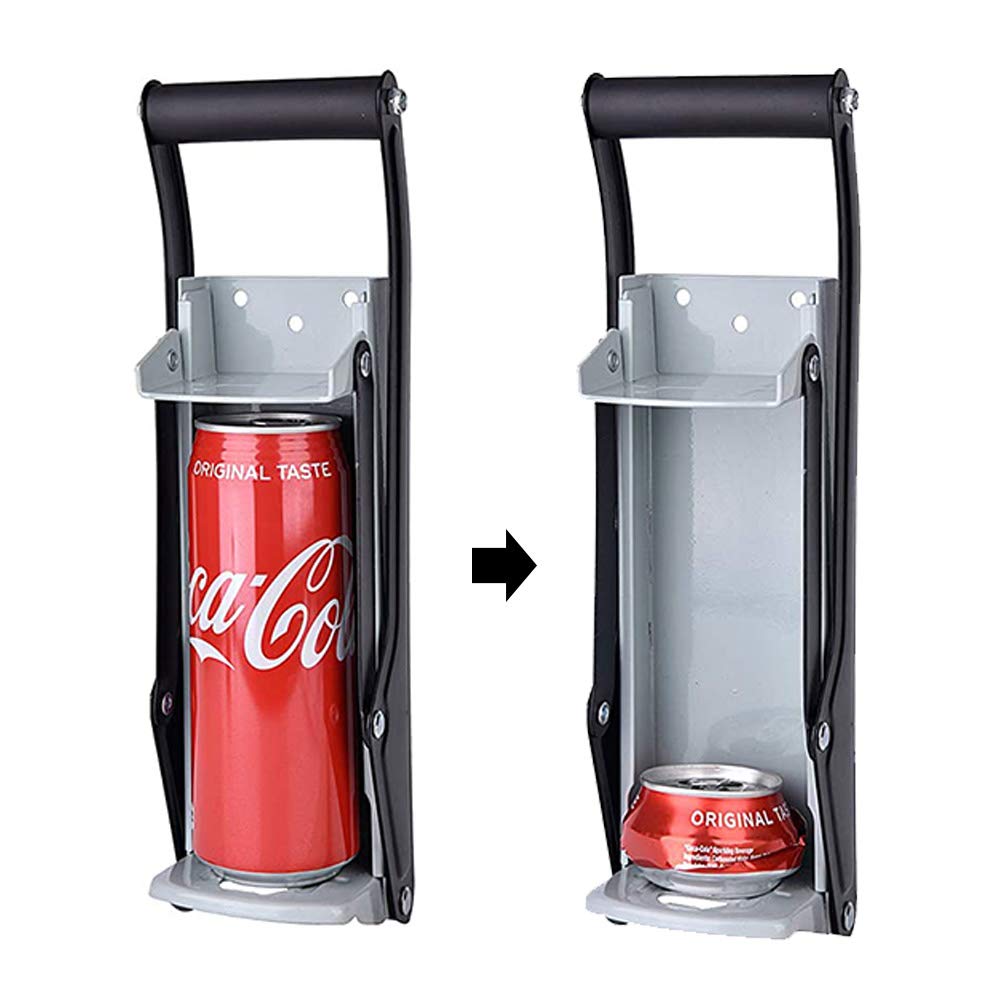 Unkown Can Crusher & Bottle Opener - Heavy Duty 500ml/16oz 2 in 1 Aluminium Drinking Tin Can Recycle Tool for Recycling Beer Soda Cans, Crushes Soda Cans Beer
