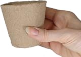 Britten & James Biodegradable 8cm Seed Pots 100pk + 20 Wooden Labels view 3