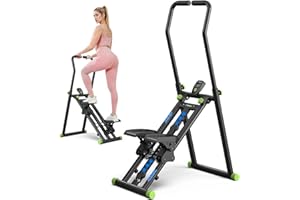 MERACH Stairmaster for Home Gym Exercise, New Version Vertical Stair Climber for Full-Body Workout, Compact Folding Stair Ste