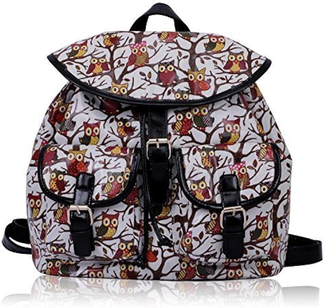 ladies oilcloth rucksack