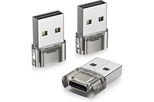 Basesailor USB to USB C Adapter for CarPlay 3Pack,USBC Car Charger Type C Female to A Male Cable Converter for New iPhone Air