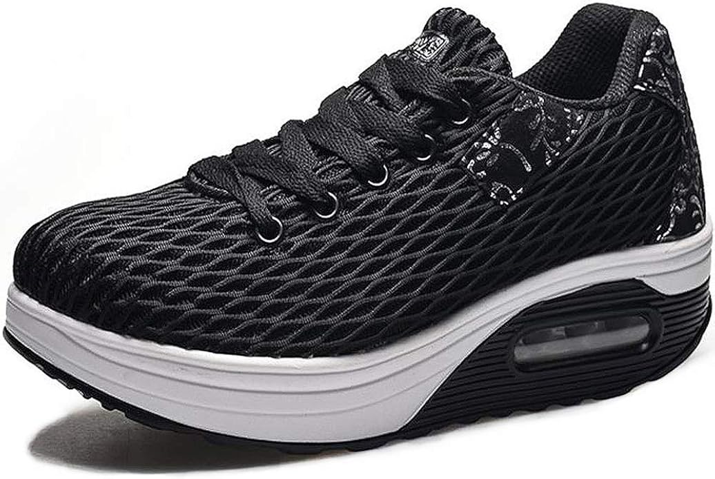 Femme Baskets Chaussures de Plateforme Running Sneakers Femme Casual Marcher Respirantes