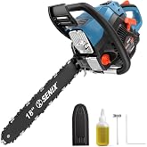 SENIX 4-Cycle 18-Inch Gas Chainsaw | 49cc Cordless Chain Saw for Wood Cutting, Tree Trimming, Farm &amp; Home Garden Use | No Fuel Mixing, Automatic Oiler &amp; Quick Start Engine