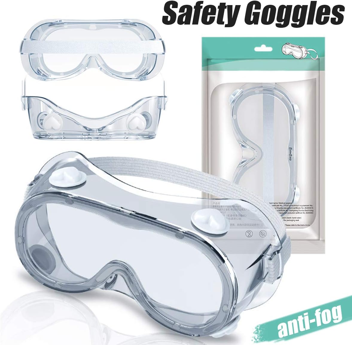 Eye Protective Glasses Outdoor Anti Droplet Anti Fog Eye Protective Glasses, Safety Goggles Glasses Protective Goggles Liquid Splash Clear Unisex Eye Shield Spectacles