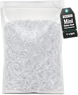 TYGA STORE Pack of 1000 Mini Rubber Bands Clear Hair Elastics view 1