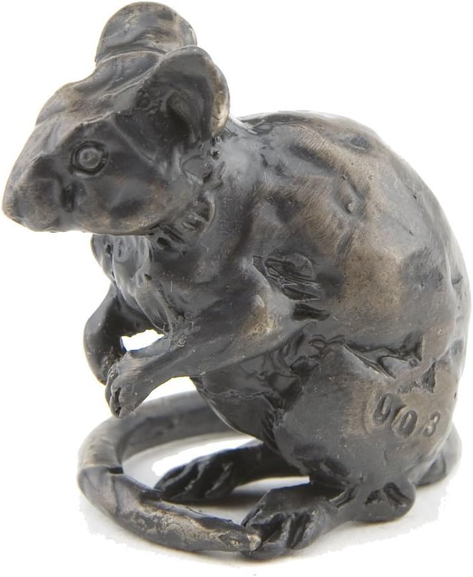 Bronze Mouse Sculpture Sitting Mouse Maquette by Sue Maclaurin Amazon