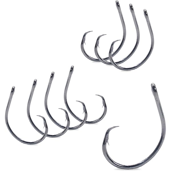 BKK Competition Circle-SS Hook 100-Pack | Super Slide Coating For Saltwater | Billfish Live Bait & Catch-and-Release