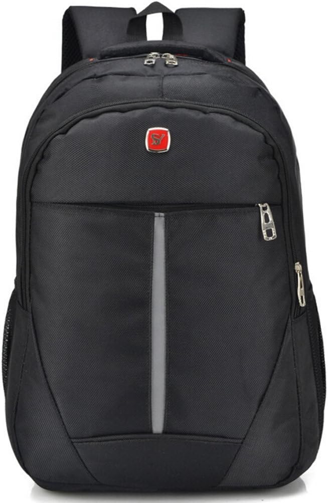 hopesport A-001 Multi-Compartment Basics Backpack for Travel School Laptops Water-Proof Backpacks (01), Black