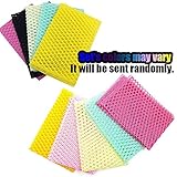 OliviaTree 5PCS Innovative Dish Washing Net Cloths,Scourer,100% Odor Free,Quick Dry,No More Sponges with Mildew Smell,Perfect Scrubber for Washing Dishes 11" by 11"