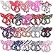 Hair Tie Elastic Hair Holder Tie for Little Girls Toddlers Kids (Bunny ear 20 pair)