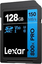 Lexar 128GB High-Performance 800x SD Card UHS-I C10 U3 V30 150MB/s 4K