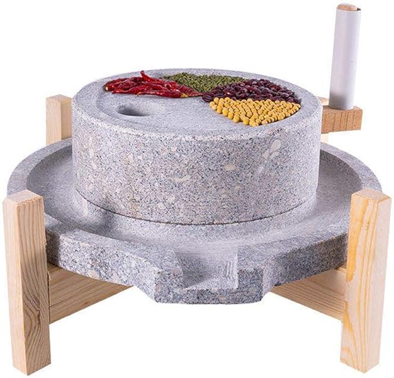 Natural Granite Handmade Stone Mill/Grinder (11.8Wx15.7L) Amazon.ca