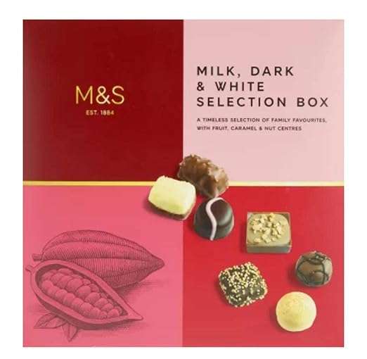 Marks & Spencer / M&S Milk Dark and White Chocolates With Assorted