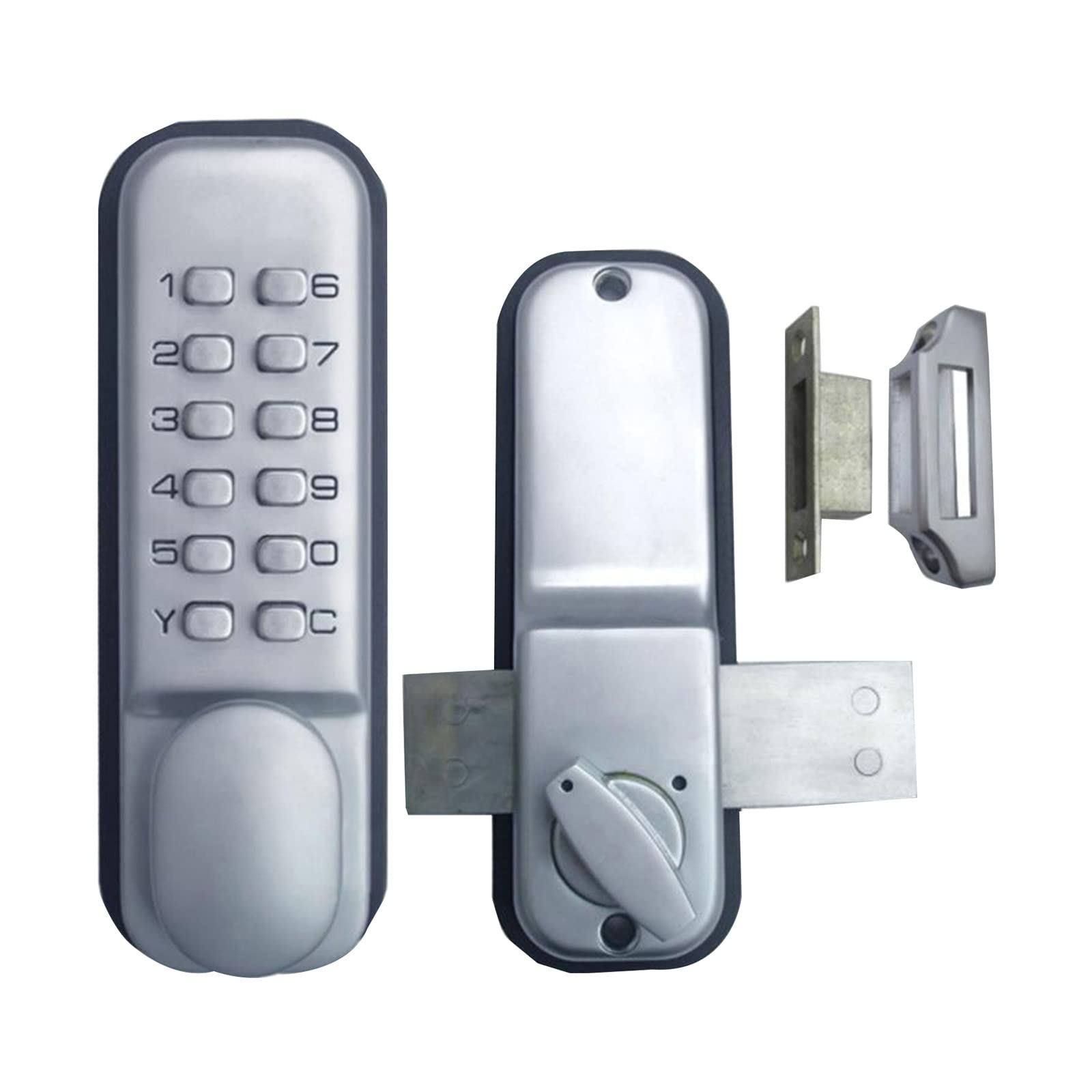 Digital Mechanical Code Door Lock with Zinc Alloy Keyless Entry Deadbolt, Push Button Coded Lock for Home/Hotel/Office