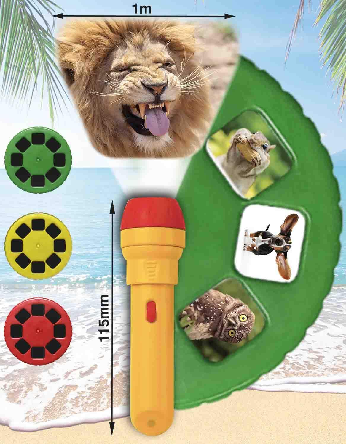 Brainstorm Toys Stem Funny Animals Torch and Projector, 24 Adorable Animal Images, Projects Clear Pictures up to 1 Metre Wide - Image 4
