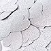 MOWO Glitter Heart Confetti Circles Wedding Party Decor and Table Decor 1.2’’ in Diameter (Silver Glitter,200pc)
