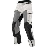 REV'IT! Men's Cayenne 2 Adventure Touring Motorcycle Pants (Silver - Medium)