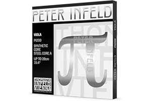 THOMASTIK-INFELD Thomastik Peter-Infeld Viola Strings - Durable Carbon Steel A String For Articulation And Synthetic Core D, G, And C Strings For Flexibility - String Set Includes PI21 PI22A PI23 PI24 - Made in Vienn