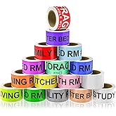 960 Count Moving Labels for Boxes – 16 Rolls (60 Labels/Roll) Color-Coded Moving Stickers Includes Fragile, Heavy & Blank Labels High-Visibility Packing Labels for Home, Apartment & Office Moves