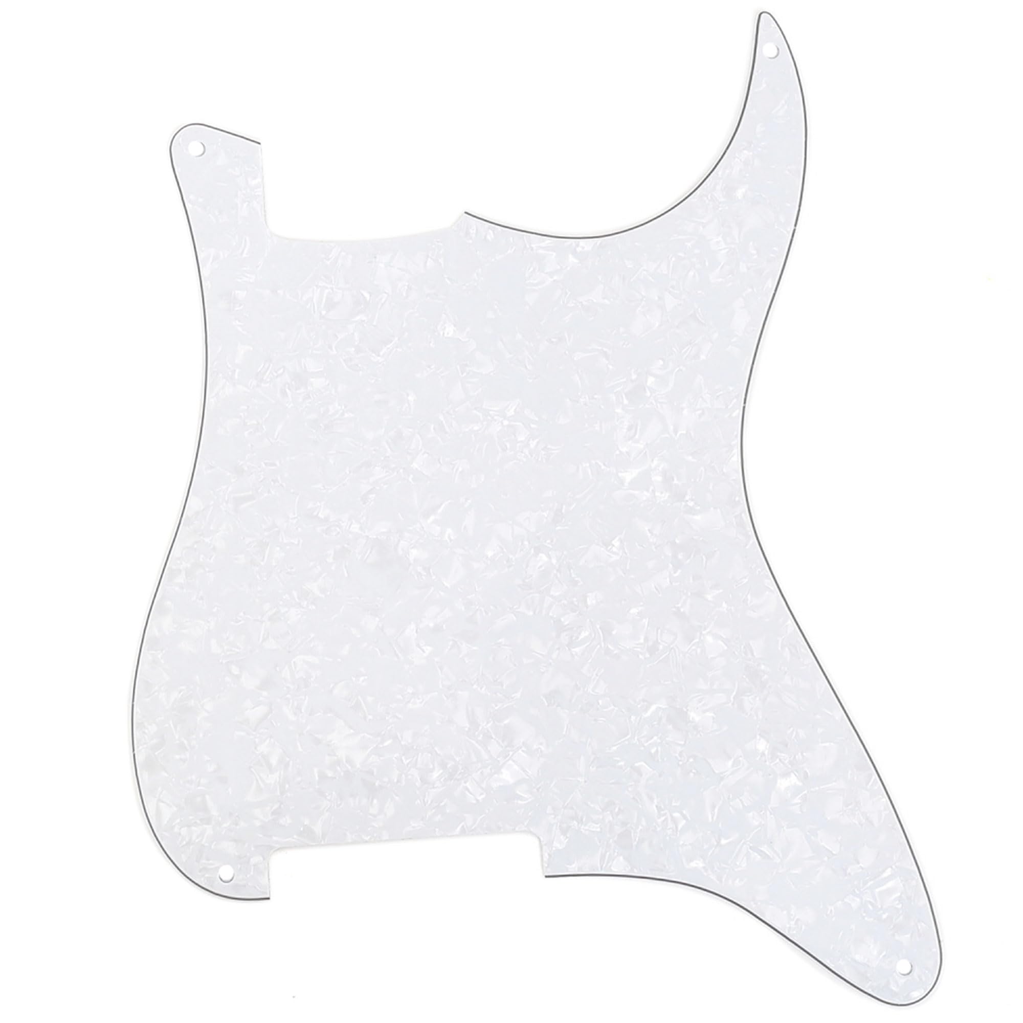 Musiclily 4 Hole Guitar Stratocaster Pickguard Blanks Material for Strat Style Guitar Custom, 4Ply White Pearl โ image 1
