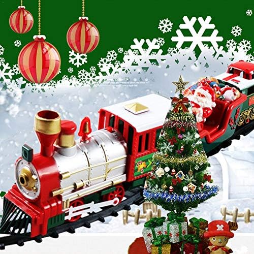 Christmas Train Set Christmas Electric Rail Car Train Toy Children's Electric Educational Toy Railway Train Set Racing Road Transportation Building Toys Christmas Train Sets For Under The Tree