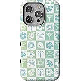 Casely iPhone 16 Pro Case | Pura Vida | Coastal Checkers | Bold Protective Design | Compatible with MagSafe