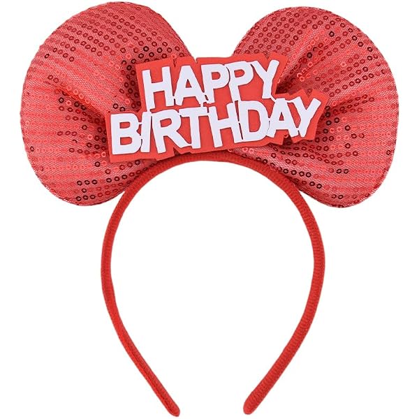 Bandeau D'anniversaire Rose « It's My Birthday » En Strass Et Alliage - Serre-tête Brillant Pour Fête ! - 2