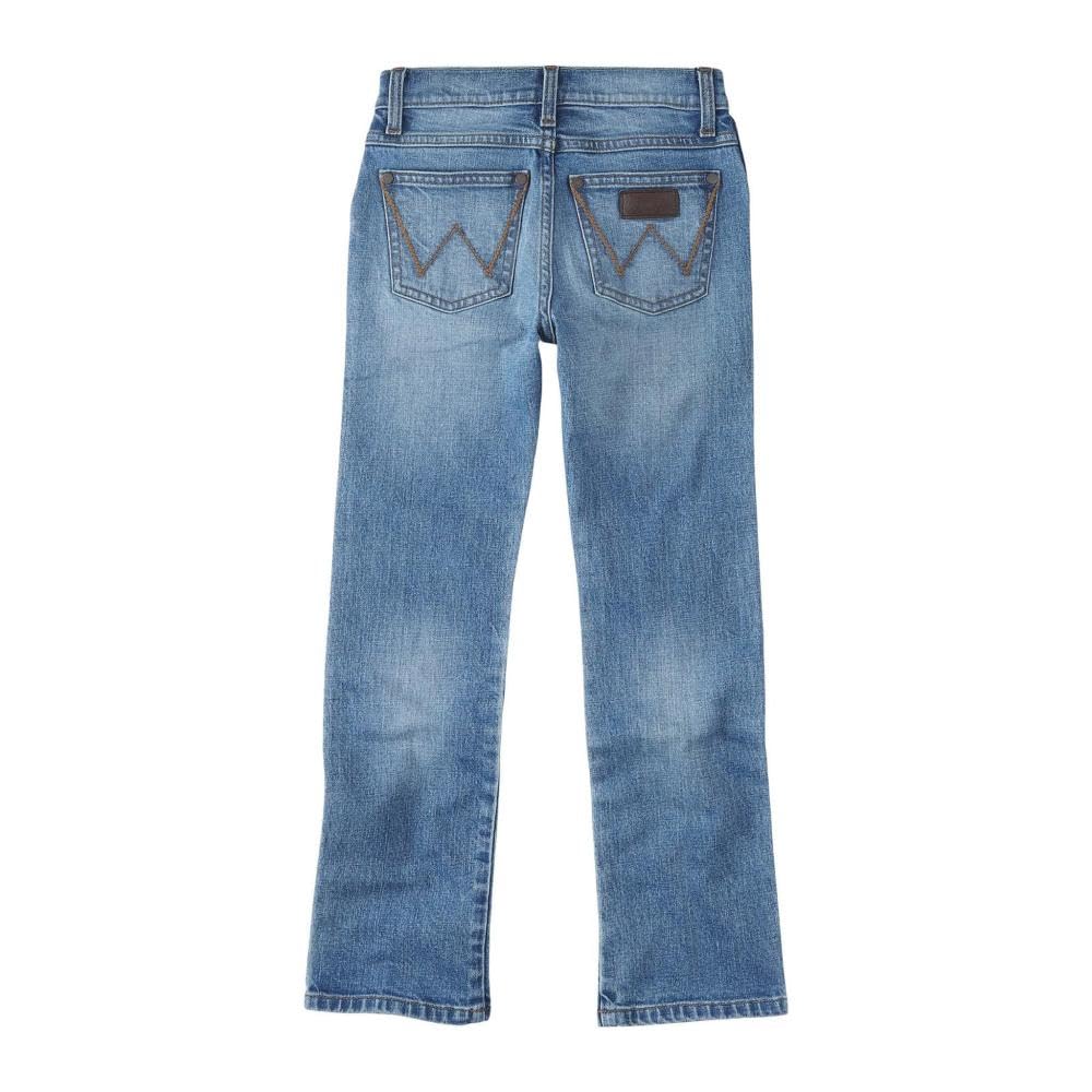 Wrangler Boys' Retro Slim Fit Straight Leg Jean, Roughhouse, 14 Slim Image Wrangler Boys' Retro Slim Fit Straight Leg Jean, Roughhouse, 14 Slim Image