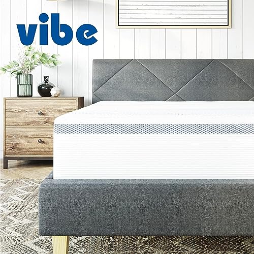 Vibe Gel Memory Foam Mattress, 12Inch CertiPURUS Certified BedinaBox, King, White Pricepulse