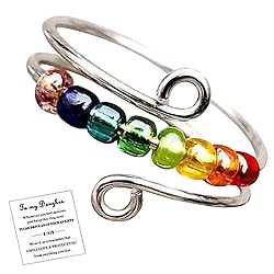 YCYHHW 2024 New Ring Fidget Ring- Rotatable Bead
