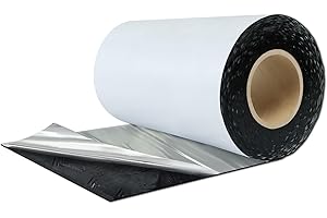 BXI Fluorocarbon Film Asphalt Waterproof Tape, 12 Inches X 32 Feet, Weatherproof Sealing Membrane, Self-Adhesive SBS Modified