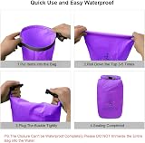 ioutdoor Waterproof Dry Bag 70L Purple Lightweight Travel Kayaking Camping view 2