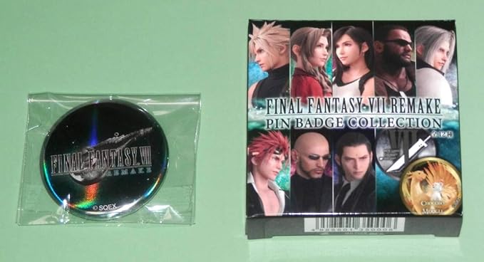 Amazon Ff7 ファイナルファンタジー7 缶バッジ タイトルロゴ 東京スカイツリー限定ver Skytree In Midgar Vii Remake アニメ 萌えグッズ 通販