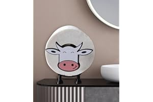 Cow Toilet Paper Holder, Cute Pattern Toilet Roll Holder for Bathroom Decor