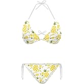 ELEDIZI Swimsuits for Women High Waisted String Bikini Sets for Women XS-XXL