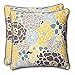 Pillow Perfect Bright Floral Indoor/Outdoor Accent Throw Pillow, Plush Fill, Weather, and Fade Resistant, Large Throw - 18.5