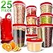 Elegant Life BPA Free Leakproof Durable Plastic Storage Container Set with Rotating Rack for Flour, Sugar, Cereals Safe for Microwave/Freezer/Dishwasher, Racer Red primary
