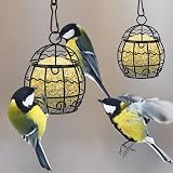 OFFCUP Fat Ball Bird Feeder 4pc Metal Hanging Holder Spherical with 4 Hooks view 5