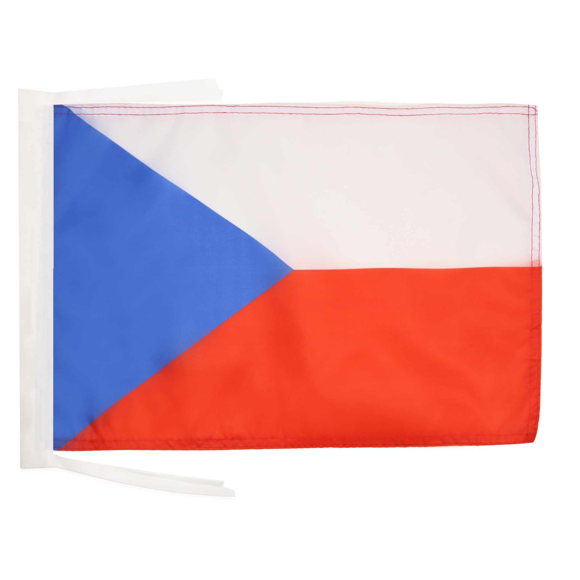 AZ FLAG - Czech Republic Flag - 18'' x 12'' - 100% Polyester Czech Small Banner with Two Cords - Fade Resistant - Vivid Colors - 18x12 in - 45x30 Cm โ image 1