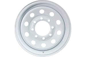 WHEELS EXPRESS INC 16" White Mod Trailer Wheel 8 Lug (8x6.5) Bolt Circle