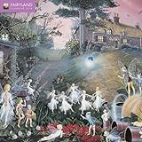 Fairyland 2018 12 x 12 Inch Monthly Square Wall Calendar with Glitter Flocked Cover Featuring the Ar by 