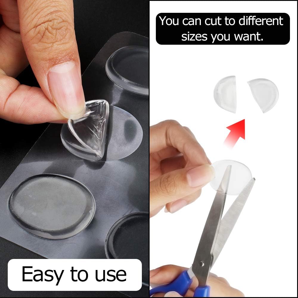 Chudian 30 Pieces Drum Dampers, Clear Drum Damper Gel Pads Silicone