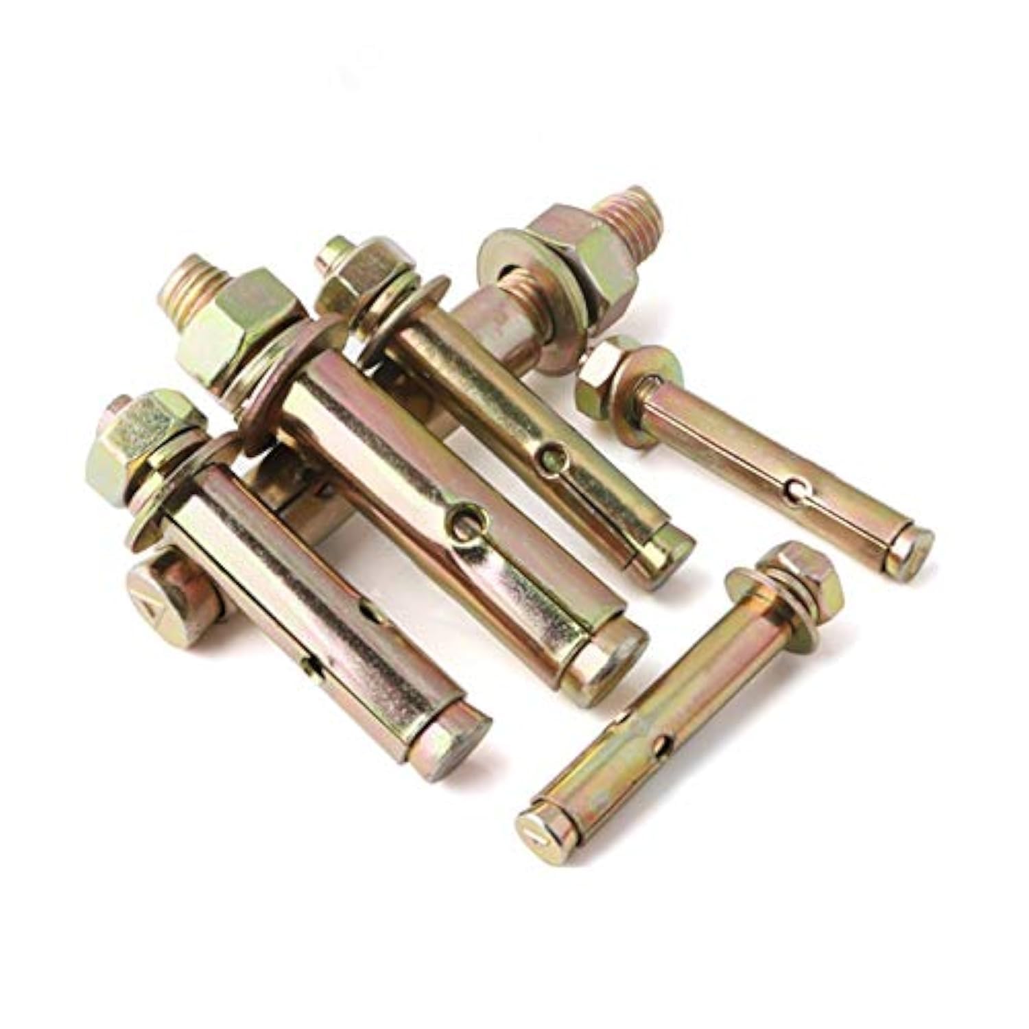 Expansion Bolt 10Pcs M14 x 100mm Anchor Bolt Fixing Anchor Hex Bolt Sleeve Concrete Anchor