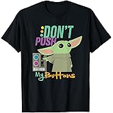 Star Wars The Mandalorian Grogu Don't Push My Buttons Funny T-Shirt