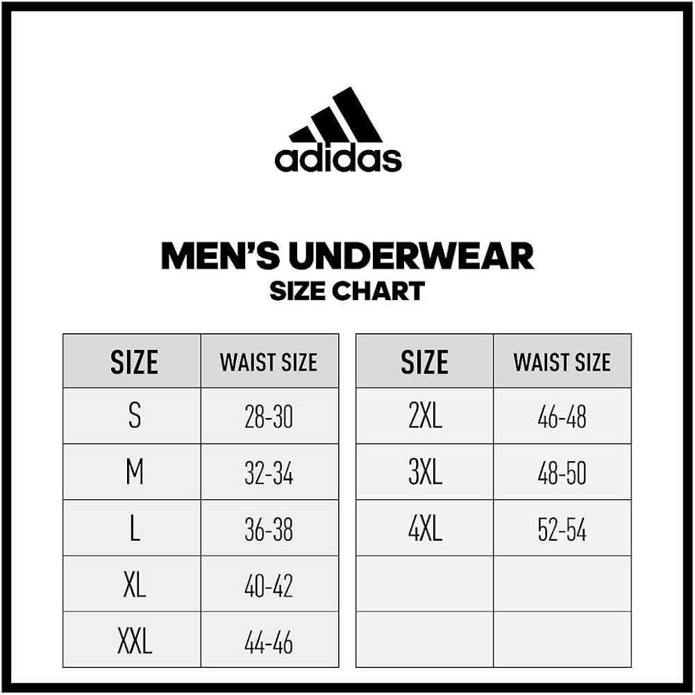 adidas Men's Athletic Stretch Cotton Trunk Underwear (2-Pack) : Athletic Underwear : Clothing